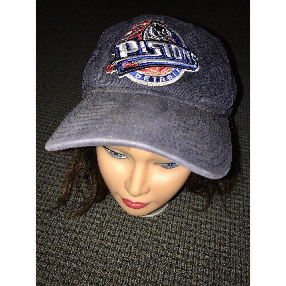 Detroit Pistons Adjustable Hat Blue Reebok‎ Horsepower Logo